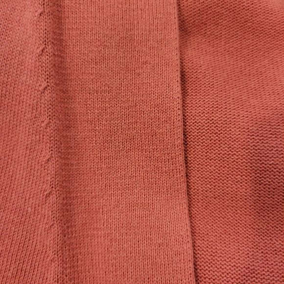 Isaac Mizrahi Live Essentials Burnt Orange Knit Shrug Sweater With Belt MED - Picture 7 of 11